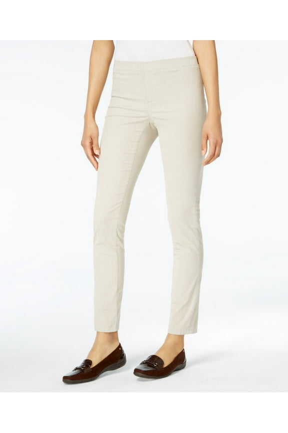 Women's Corduroy Pull On Pants Grey Size XX-Large