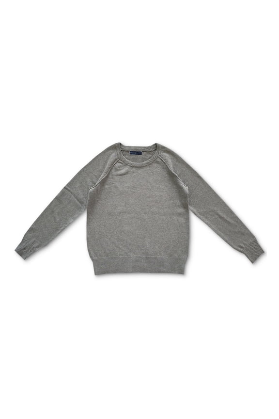 Women's Crewneck Cotton Sweater Smoke Grey Heather Size M