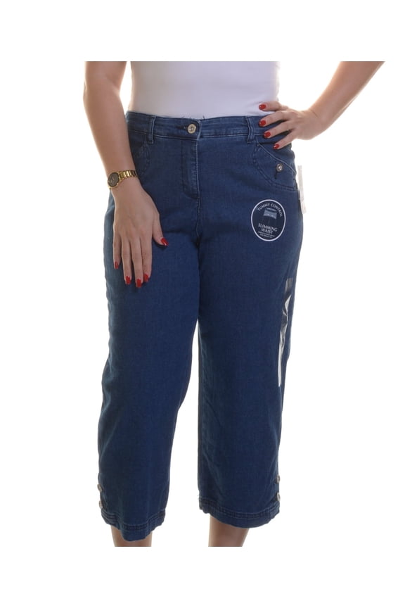 Women's Denim Skimmer Pants Denim (Blue Wash, Size 6)