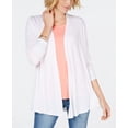 thumbnail image 1 of Karen Scott Draped Open Front Cardigan Bright White M, 1 of 1