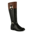 thumbnail image 1 of Karen Scott Women's Edenn Buckled Riding Boots, Black Cognac, 6.5, 1 of 1
