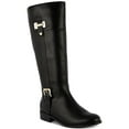 thumbnail image 1 of Karen Scott Women's Edenn Buckled Riding Boots, Black Smooth, 9, 1 of 1