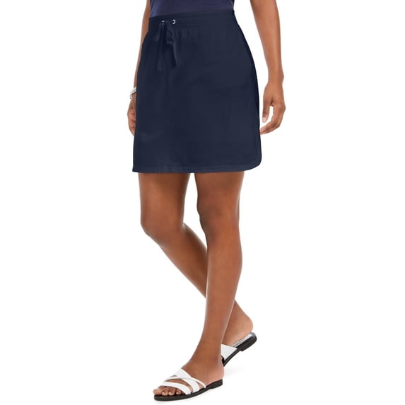 Karen Scott Women's French Terry Skort Blue Size Small