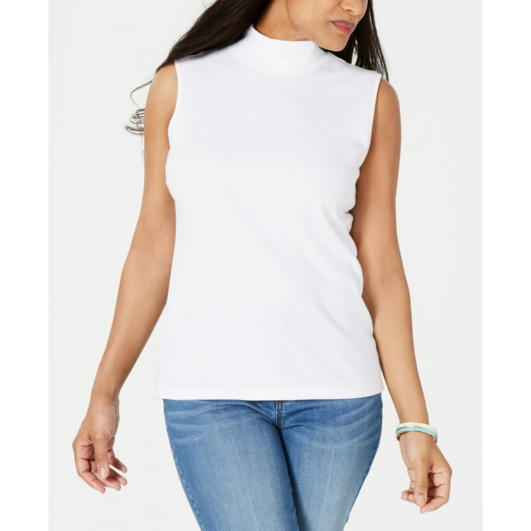 Karen scott sleeveless mock turtleneck sale