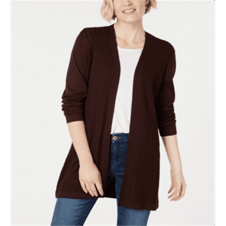 Karen scott open front best sale cardigan
