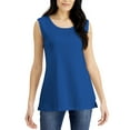 thumbnail image 1 of Karen Scott Women's Sleeveless Cotton Tunic Tank Top Vibrant Blue (Vibrant Blue, S), 1 of 1
