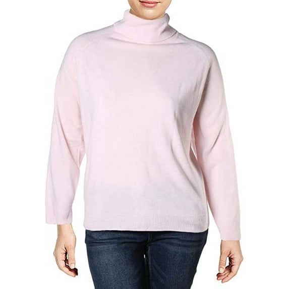 Karen Scott Women's Turtleneck Sweater Pink Size XX-Large