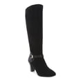thumbnail image 1 of Karen Scott Womens Black Snake Print Cushioned Buckle Accent Sharonn Block Heel Zip-up Dress Boot M, 1 of 2