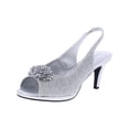 thumbnail image 1 of Karen Scott Womens Breena Shimmer Open Toe Heel Sandals, 1 of 3