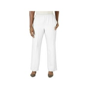 KAREN SCOTT Womens Comfort Waist Classic Pants White XL