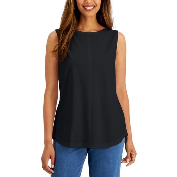Karen Scott Womens Cotton Shell Tank Top