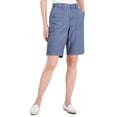 thumbnail image 1 of Karen Scott Womens Cotton Shorts Chambray 16, 1 of 1