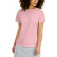 thumbnail image 1 of Karen Scott Womens Crochet Trim Top Boca Blush 2XL, 1 of 1