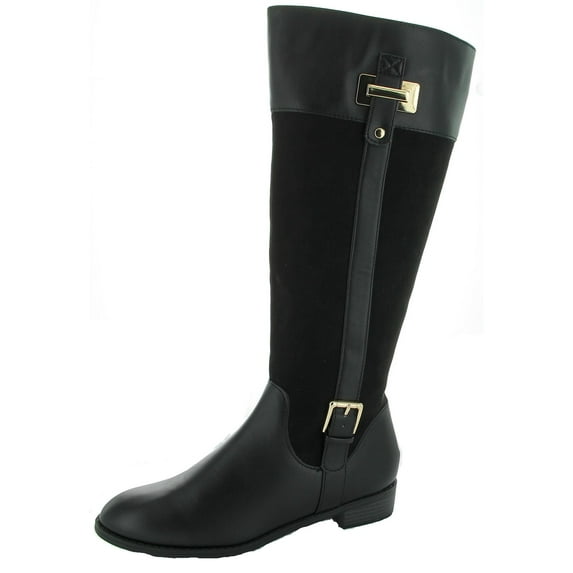 Karen Scott Womens Deliee 2 Belted Knee-High Riding Boots
