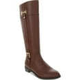 thumbnail image 1 of Karen Scott Womens Deliee 2 Faux Leather Riding Boots Brown 9.5 Wide (C,D,W), 1 of 3