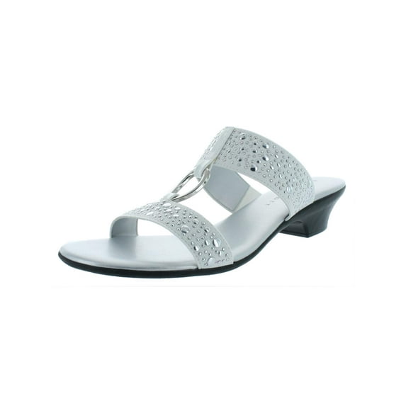 Karen Scott Womens Eanna Sandals Embellished Kitten Heels