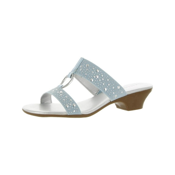 Karen Scott Womens Eanna Sandals Embellished Kitten Heels