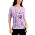 thumbnail image 1 of Karen Scott Womens Grow With Me Boatneck Top, Lilac, Large, 1 of 1