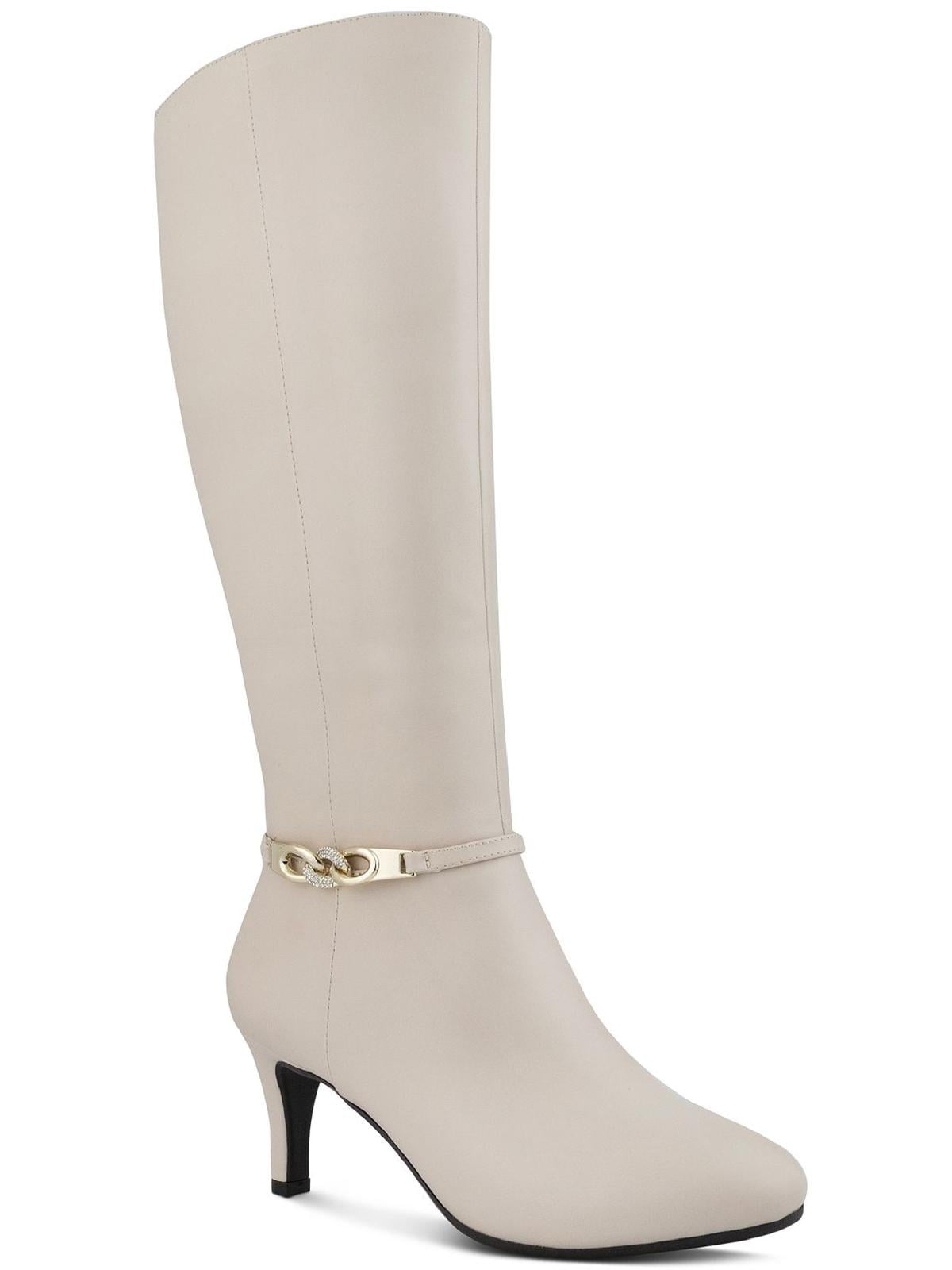 Karen Scott Womens Hanna Faux Leather Tall Knee High Boots Walmart