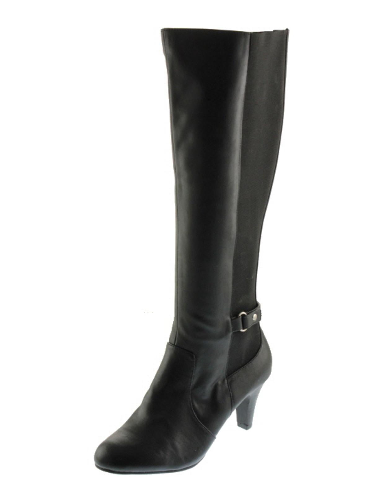 Karen Scott Womens Hanna Faux Leather Tall Knee-High Boots - Walmart.com