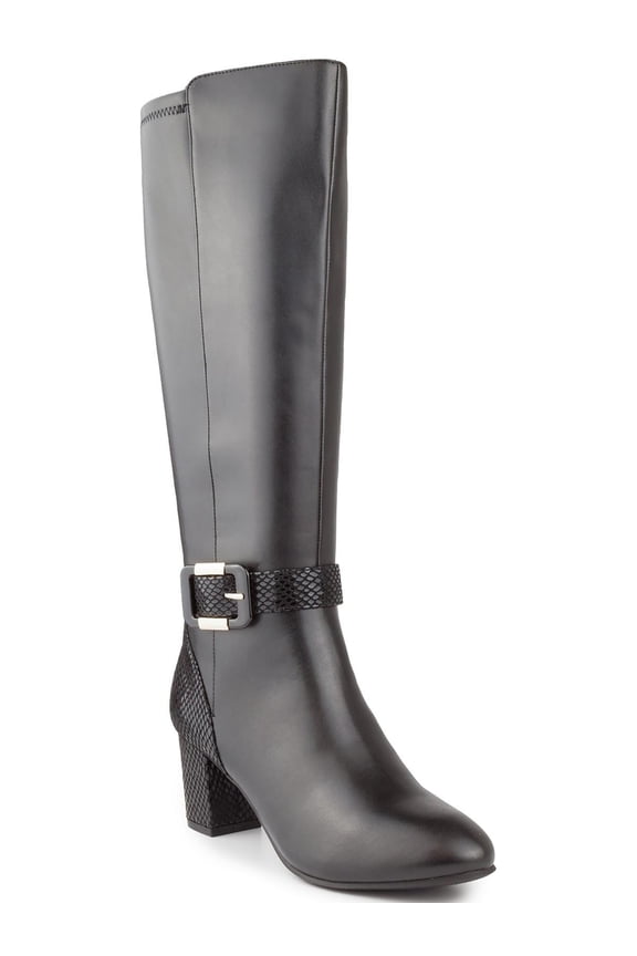 ISABELL Women's Dress Mid Calf Heeled Boots