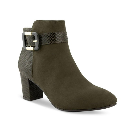 Karen Scott Womens Ivvy Zip up Almond Toe Ankle Boots