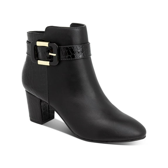 Karen Scott Womens Ivvy Zip up Almond Toe Ankle Boots