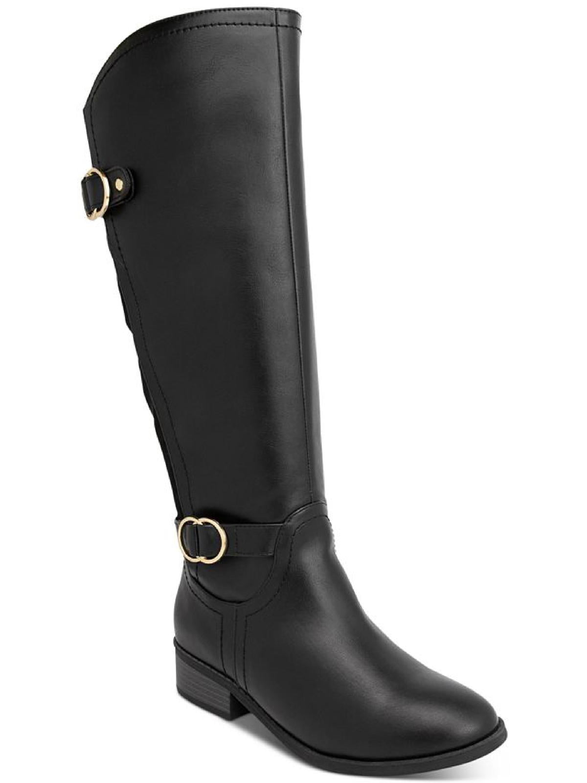 Karen Scott Womens Leandraa Faux Leather Tall Knee-High Boots - Walmart.com