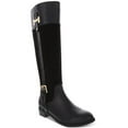 thumbnail image 1 of Karen Scott Womens Leather Zipper Knee-High Boots, 1 of 3