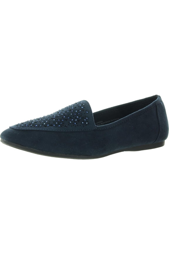 Womens Moreyaa Faux Suede Embellished Slip-On Sneakers