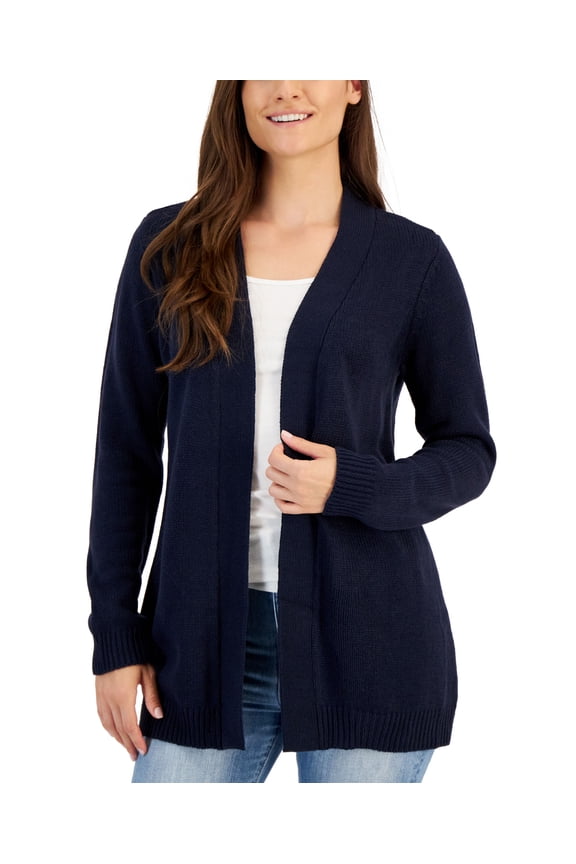 Womens Open Front Cardigan Intrepid Blue XS