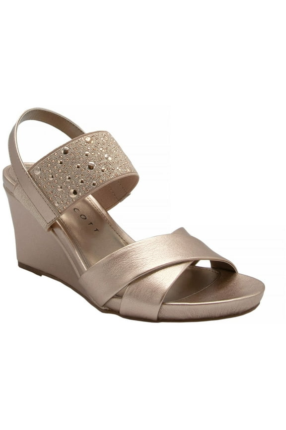 Womens Parrisa Faux Leather Slide On Heels