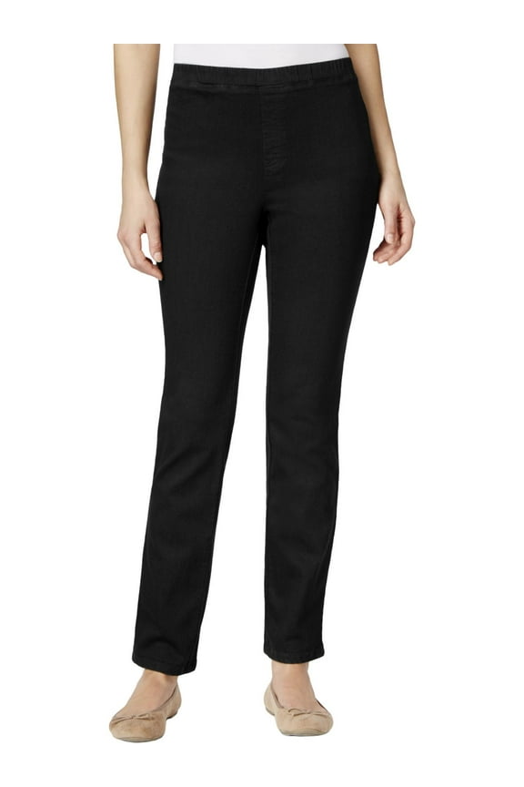 $44 Womens New 1362 Black Straight leg Casual Jeans S Petites B+B