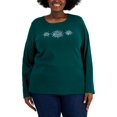 thumbnail image 1 of Karen Scott Womens Plus Cotton Blend Holiday Graphic T-Shirt, 1 of 1