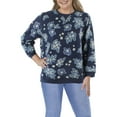 thumbnail image 1 of Karen Scott Womens Plus Cotton Blend Printed Pullover Top, 1 of 1
