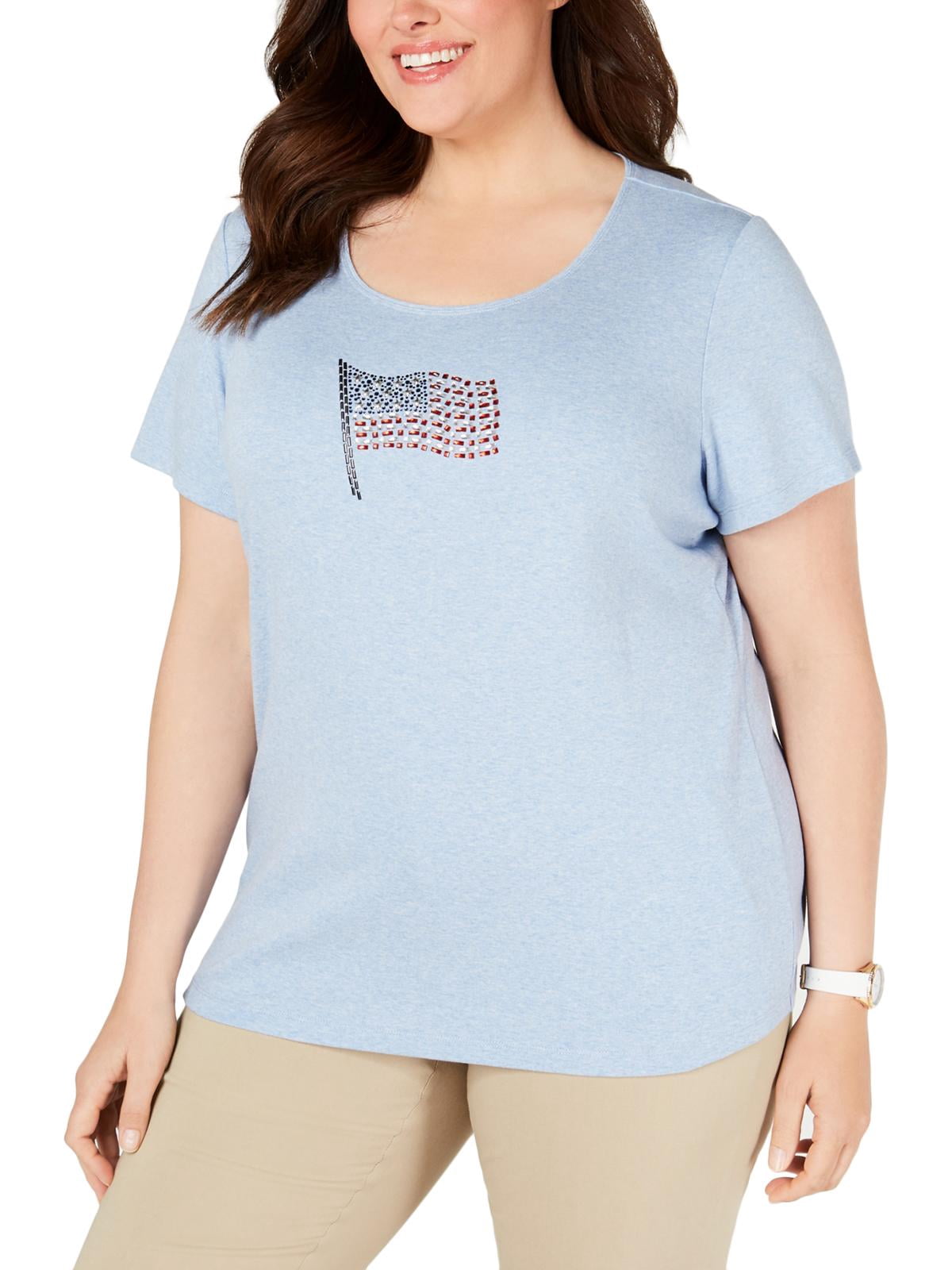 karen scott tops plus size