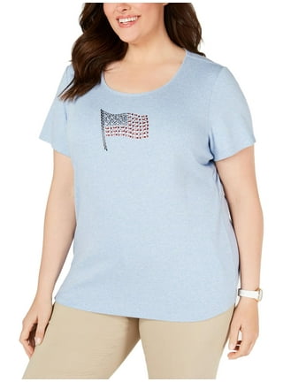 Karen Scott Plus Size Tops in Womens Plus - Walmart.com