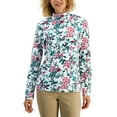 thumbnail image 1 of Karen Scott Womens Printed Mock Neck Top Winter White 2XL, 1 of 1