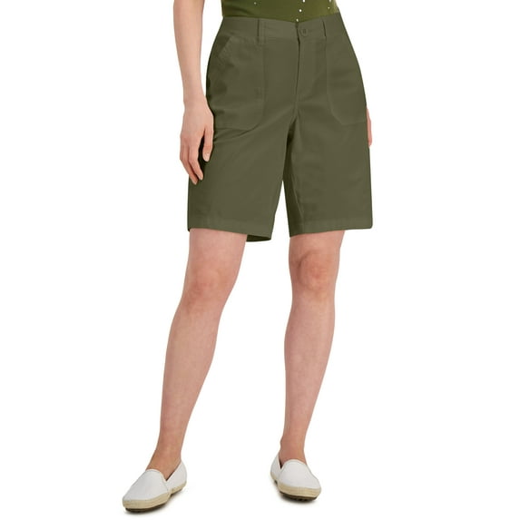 Karen Scott Womens Shorts Winter Moss 18