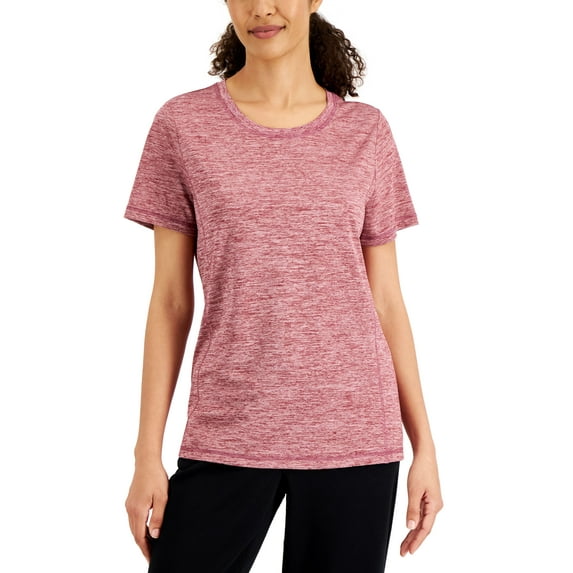 Karen Scott Womens Space Dyed Top Boca Blush XS
