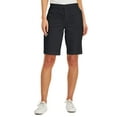 thumbnail image 1 of Karen Scott Womens Utility Pocket Shorts Deep Black 14, 1 of 1