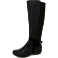 thumbnail image 1 of Karen Scott Womens Vodaa Faux Leather Riding Boots Black 7 Medium (B,M), 1 of 4