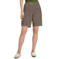 thumbnail image 1 of Karen Scott Zipper Front Womens Shorts Brass Iron 16, 1 of 1