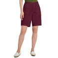 thumbnail image 1 of Karen Scott Zipper Front Womens Shorts Malbec 14, 1 of 1