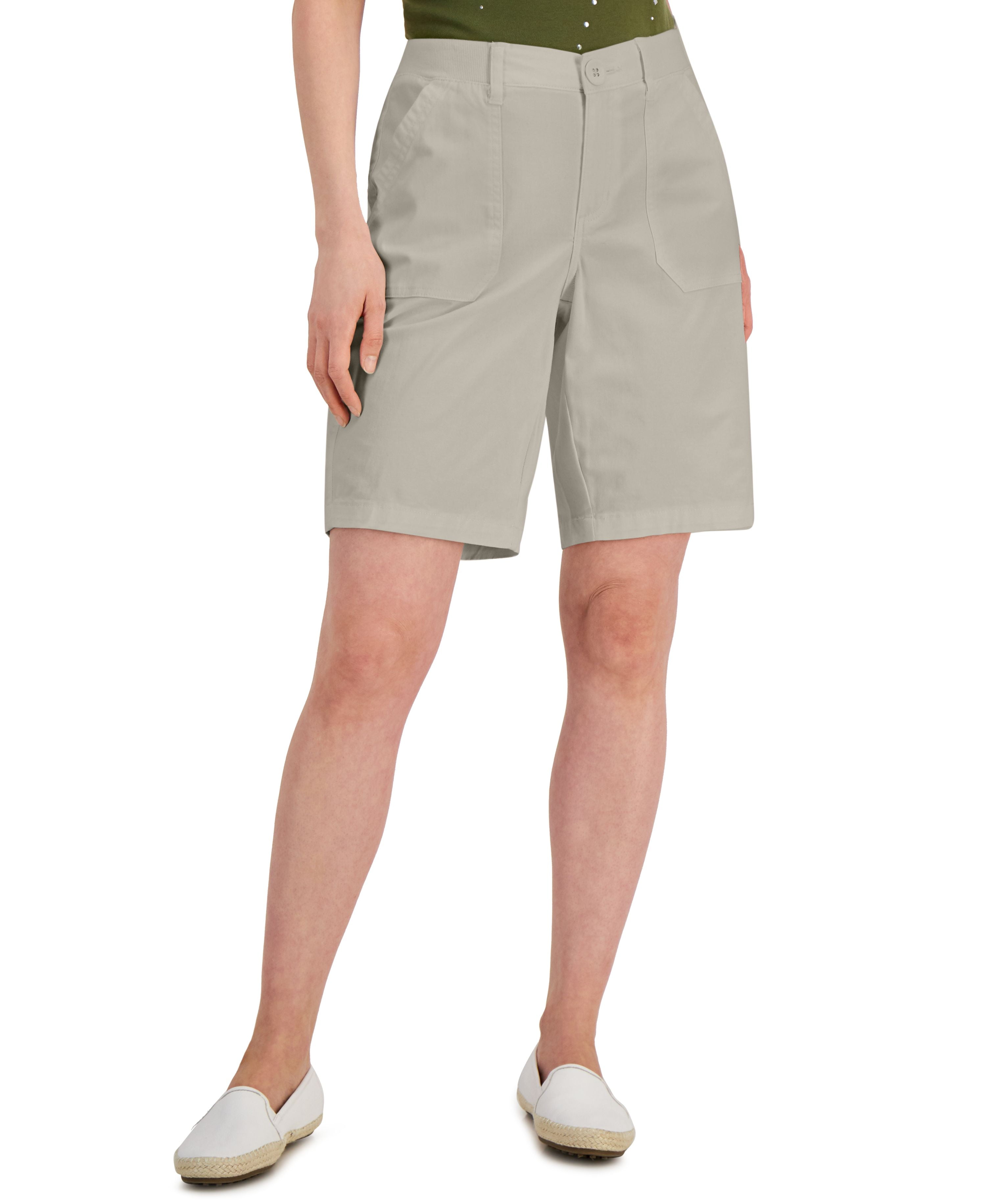 Karen Scott Macy's Shorts And Capris Denim Bermuda Shorts For
