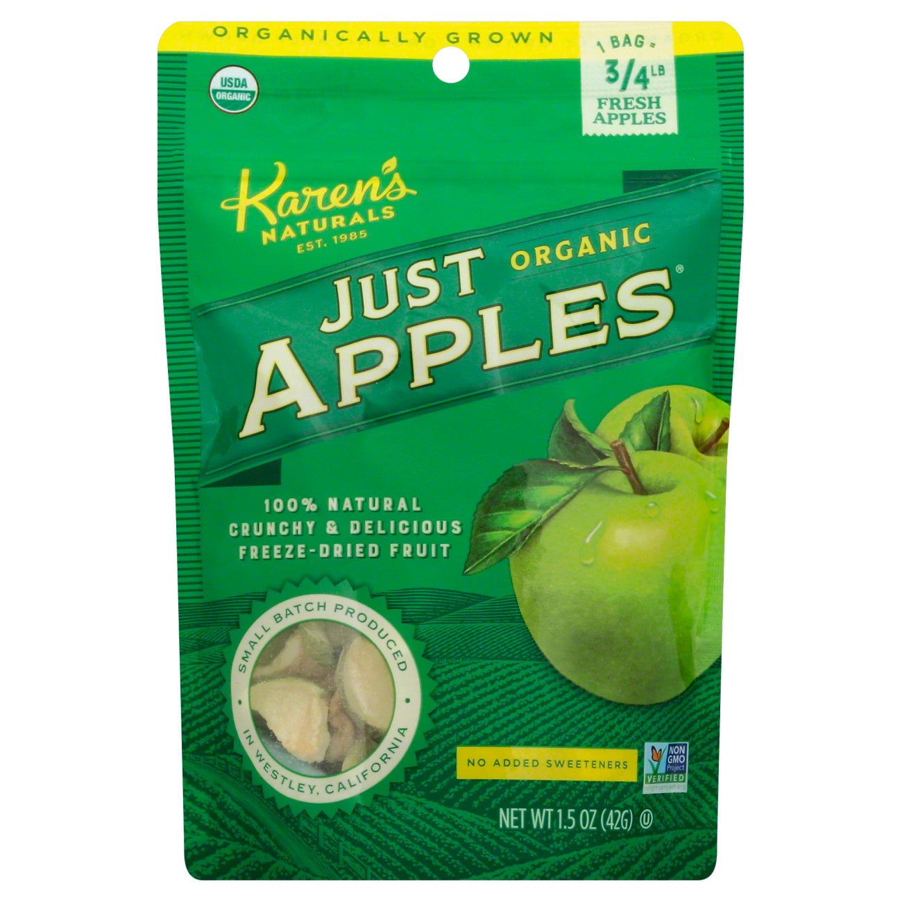 Karen's Naturals Organic Just Apples - 1.5 oz (Packaging May Vary)