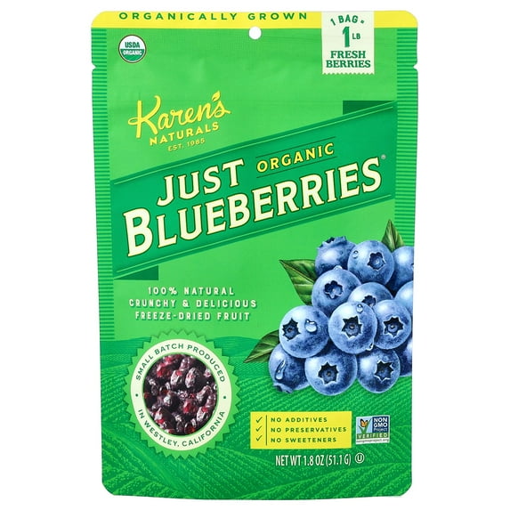 Karen's Naturals Organic Just Blueberries 1 oz