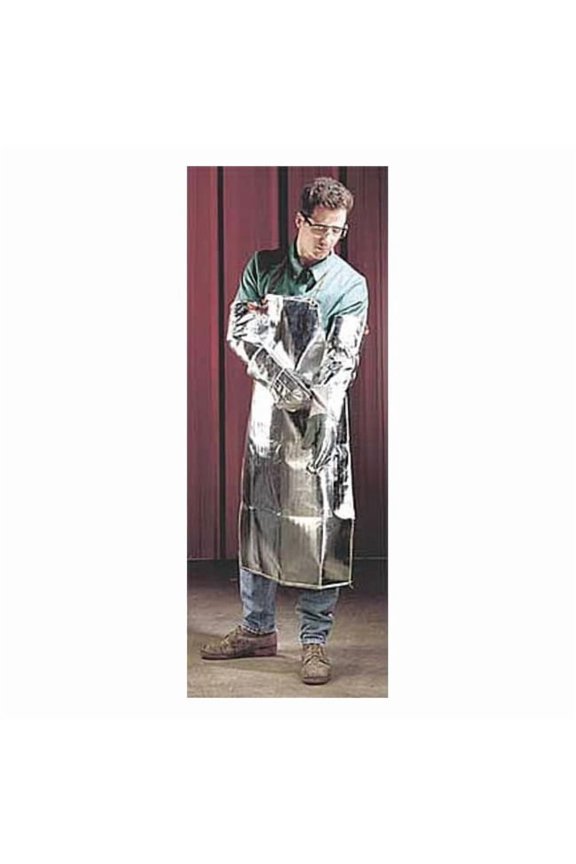 Aluminized Apron, Rayon ( 16 oz ), 42 in Length, Silver 726AR