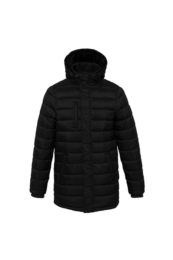 Mens Lightweight Long Padded Parka Jacket