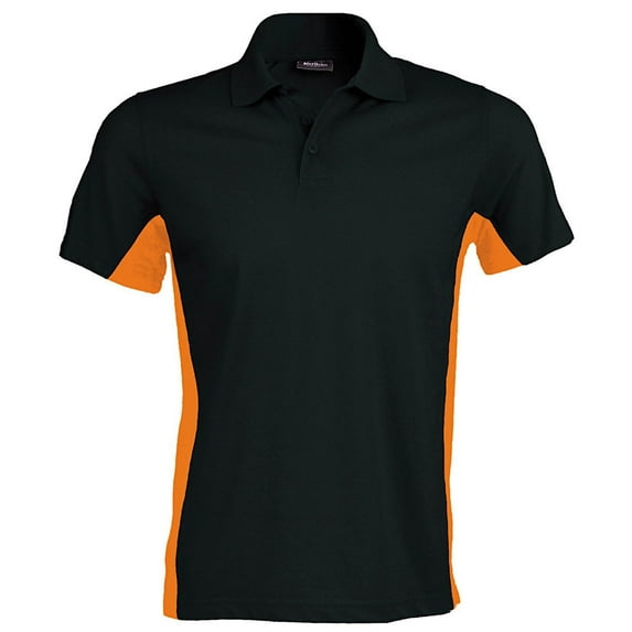 Kariban Mens Short Sleeve Flag Polo Shirt (Dual Color)